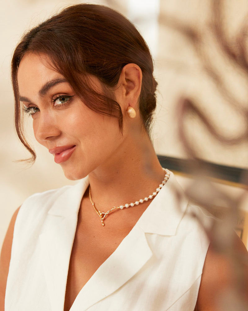 Whispering Waves Pearl Necklace