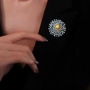 Golden Radiance Brooch