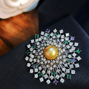 Golden Radiance Brooch