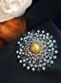 Golden Radiance Brooch