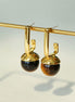 Golden Tiger's Eye Drop Earrings