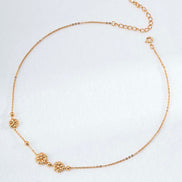 Golden Bloom Floral Necklace