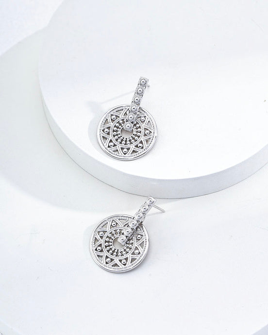 Golden Mandala Earrings