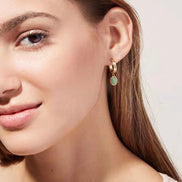 Green Aventurine Pendant Earrings