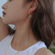 Green Aventurine Pendant Earrings