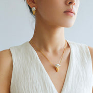 Icecream Pendant Pearl Earrings