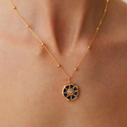 Lapis Star Pendant Necklace