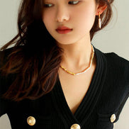 Golden Tides Baroque Pearl Necklace