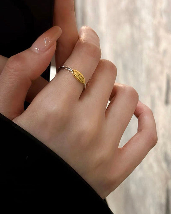 Loved, Always Engraved Ring