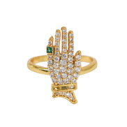 Lucky Buddha Hand  Ring