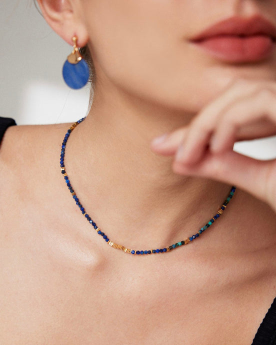 Mini Beaded Gemstone Choker