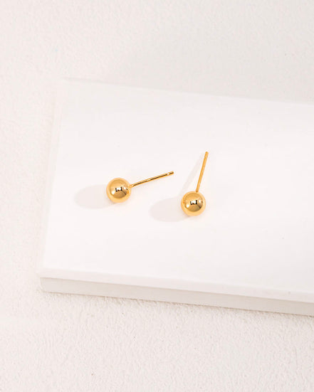 Mini Pearl Charm Stud Earrings