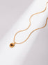 Mini Ridge Gemstone Pendant Necklace