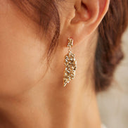 Molten Double Drop Earrings