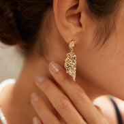 Molten Double Drop Earrings