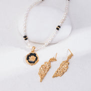 Molten Double Drop Earrings