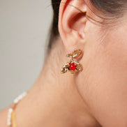 Molten Ember Agate Earrings