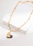 Heart Pendant Paperclip Chain Necklace