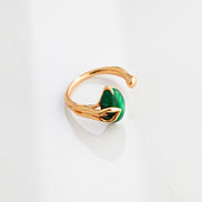 Molten Malachite Ring