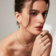 Molten Malachite Ring