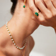 Molten Malachite Ring