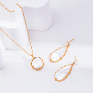 Molten Shell Drop Charm Earrings