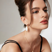 Molten Shell Drop Charm Earrings