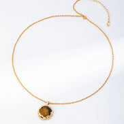 Molten Gemstone Pendant Necklace