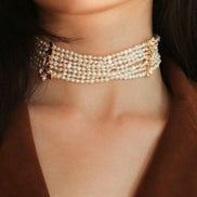 Multilayer Pearl Choker