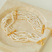 Multilayer Pearl Choker