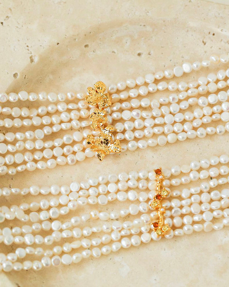 Multilayer Pearl Choker