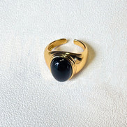 Oval Onyx Ring