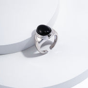 Oval Onyx Ring