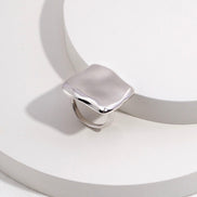 Oversize Square Open Ring