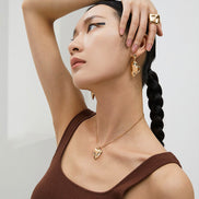 Oversize Square Open Ring