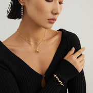 Pearl Beaded Drop Earrings