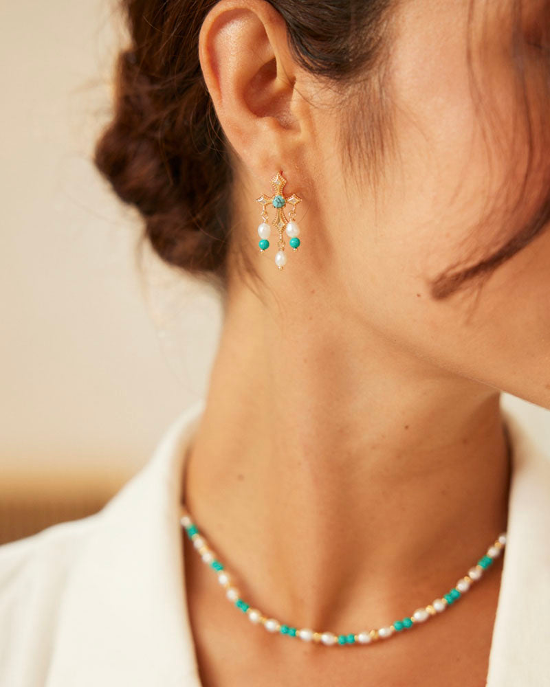 Pearl Chandelier Drop Earring