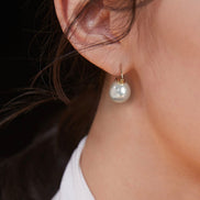 Pearl Drop Mini Hoop Earrings