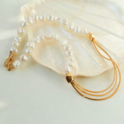 Pearl Snake Chain Necklace
