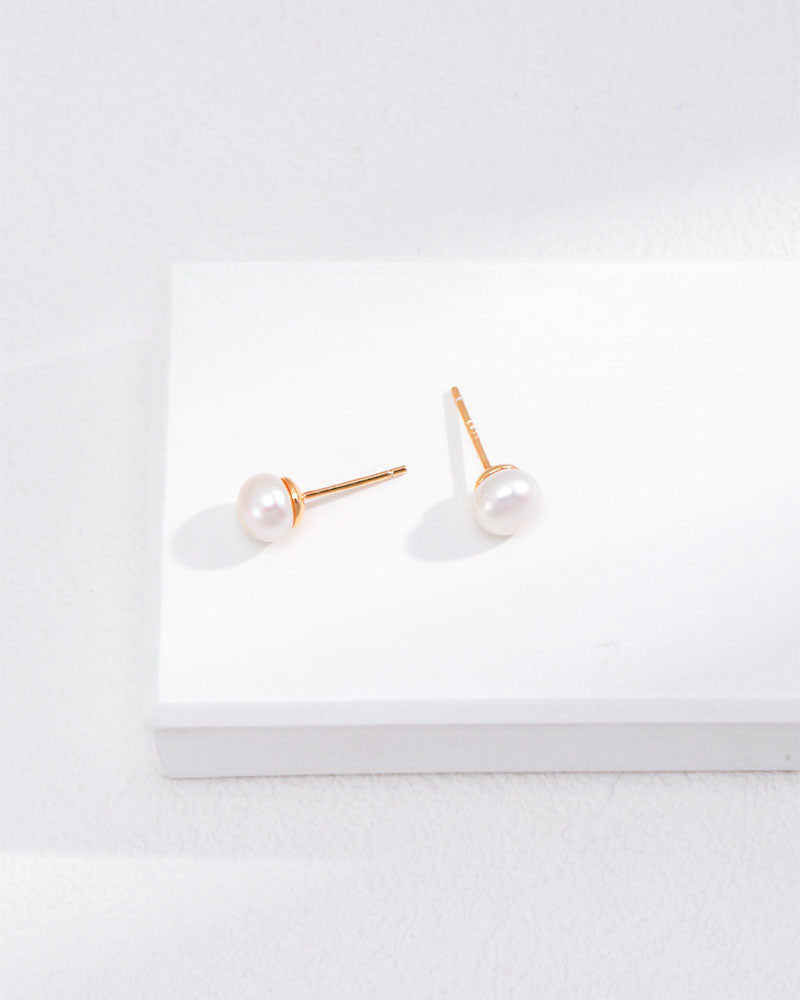 Pearl Stud Tassels Earrings