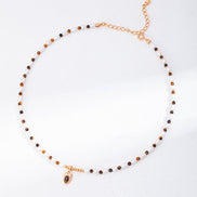 Pearl Beaded Gemstone Necklace