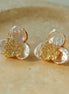 Three Petal Baroque Pearl Stud Earrings
