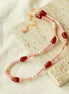 Pink Berry Summer Beaded Necklace