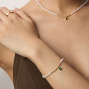 Pure Grace Emerald Drop Bracelet