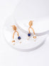 Quiet Orbit Lapis Earrings