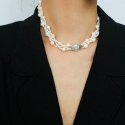 Radiant Pearl Cascade Necklace