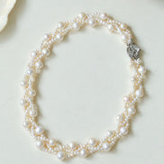 Radiant Pearl Cascade Necklace