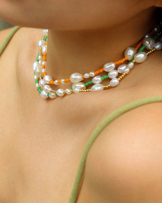 Rainbow Pearl Bliss Necklace