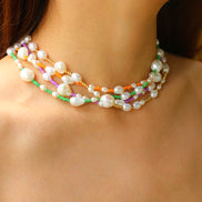 Rainbow Pearl Bliss Necklace