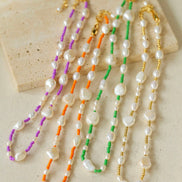 Rainbow Pearl Bliss Necklace
